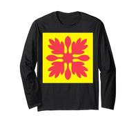 Hawaiian Quilt Pattern Royal Hawaii Ali'I Island Heritage Long Sleeve T-Shirt