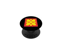 Hawaiian Quilt Pattern Royal Hawaii Ali'i Island Heritage PopSockets Adhesive PopGrip
