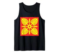 Hawaiian Quilt Pattern Royal Hawaii Ali'I Island Heritage Tank Top
