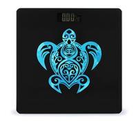 Hawaiian Sea Turtle Digital Bathroom Scale for Body Weight LCD Display Tempered Glass Weighing Scales