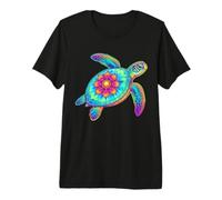 Hawaiian Sea Turtle Tie-Dye Hawaii Colorful Beach Summer Premium T-Shirt