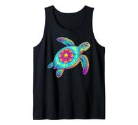 Hawaiian Sea Turtle Tie-Dye Hawaii Colorful Beach Summer Tank Top