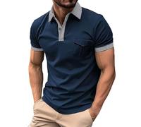 Hawaiian Shirt for Men Mens Resort Wear 2025 Vintage Striped Beach Retro Casual Polos Polyester Shirts Short Sleeve Muscle Shirt for Men Navy