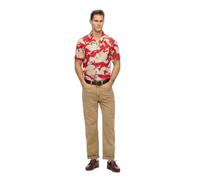 Superdry Merchant Hawaiian Short Sleeve Shirt Red L Men