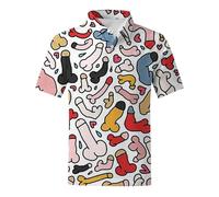 Hawaiian Shirts for Men Summer Beach Shiteshirts Funny Button Down Short Sleeve Shirt Casual Ugly Shirts for Beach Holiday Party (A-Dark Purple, M)