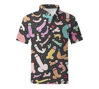 Hawaiian Shirts for Men Summer Beach Shiteshirts Funny Button Down Short Sleeve Shirt Casual Ugly Shirts for Beach Holiday Party (A-Dark Gray, XL)
