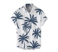 Hawaiian Shirts,Mens Summer Fashion Digital 3D Printed Short Sleeved Lapel Button Down Shirt Top