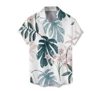 Hawaiian Shirts,Mens Summer Fashion Digital 3D Printed Short Sleeved Lapel Button Down Shirt Top