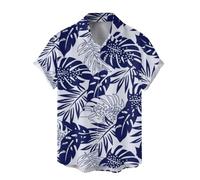 Hawaiian Shirts,Mens Summer Fashion Digital 3D Printed Short Sleeved Lapel Button Down Shirt Top