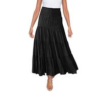 Hawaiian Skirt - Elastic Waist Drawstring Bohemian Summer Maxi Maxi Skirt