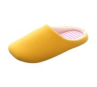 Hawaiian Skirt Girls Velvet Tip for Women Round House Plus Slippers Slippers Woman Slippers Elegant Summer Slippers, Yellow, 6 UK