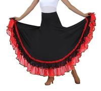 Hawaiian Skirt - Traditional Spanish Dance Skirt Fluid And Elegant Multi-Layer Ideal For Shows