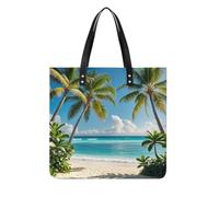 Hawaiian Style Print Pattern Tote Bag Shoulder Bags Grocery Shopping Bag