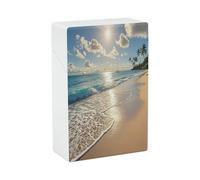 Hawaiian Summer Cigarette Case Stylish Lightweight Pocket Holder Case for Smoke Waterproof Cigarette Dispenser Cigarettes Accessories for Outdoor Camping Hiking