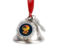 Hawaiian Sunset Palm Trees Christmas Bell & Sleigh Bells for Tree Decoration Hanging Ornaments Festive Decor Wing Bell