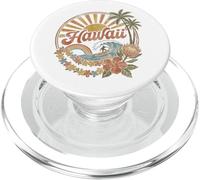 Hawaiian Sunset Sun Rays Lei Flowers Hawaii Beach Surfing PopSockets PopGrip for MagSafe