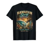 Hawaiian Surf Society North Shore Retro Wave Design Value Graphic T-Shirt