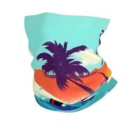 Hawaiian Surfer on Wavy Multi-Functional Sports Neck Gaiter - Ice Cooling, Face Mask & More | Essential Summer Accessory