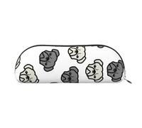 Hawaiian Surfer On Wavy Print Cosmetic Bags For Women,Receive Bag Makeup Bag Travel Storage Bag Toiletry Bags Pencil Case, Merican Dog Head, One Size