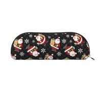 Hawaiian Surfer On Wavy Print Cosmetic Bags For Women,Receive Bag Makeup Bag Travel Storage Bag Toiletry Bags Pencil Case, Merry Christmas Happy, One Size