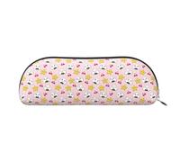Hawaiian Surfer On Wavy Print Cosmetic Bags For Women,Receive Bag Makeup Bag Travel Storage Bag Toiletry Bags Pencil Case, Lovely Rice Ball, One Size