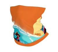 Hawaiian Surfer on Wavy print Multi-Functional Sports Neck Gaiter - Ice Cooling, Face Mask & More | Essential Summer Accessory