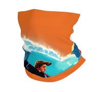 Hawaiian Surfer On Wavy Print Print Neck Warmer Ultra-Soft, Stretchy Neck Gaiter Winter Neck Gaiter Warmer For Menand Women
