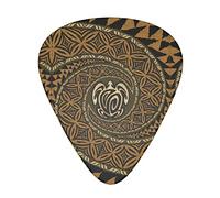 Hawaiian Tapa Honu Turtle Advanced guitar pick 12 pieces Three thicknesses for bass, electric guitar, acoustic guitar bag