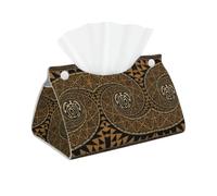 Hawaiian Tapa Honu Turtle High-grade Faux Leather Tissue Box Cover