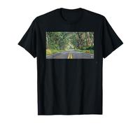 Hawaiian Tree Tunnel with Chicken Crossing the Road T-Shirt