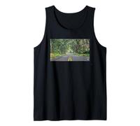 Hawaiian Tree Tunnel with Chicken Crossing the Road Tank Top