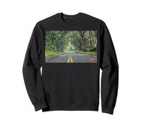 Hawaiian Tree Tunnel with Chicken Crossing the Street Sweatshirt