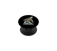 Hawaiian Tribal Humpback Whale Breaching Ocean Waves PopSockets Adhesive PopGrip