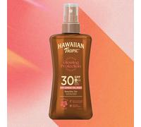 Hawaiian Tropic Dry Oil Spray Mist Sun Protection Argan Coconut SPF 30 200ml