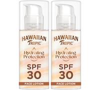 Hawaiian Tropic Face Lotion SPF 30 Hydrating Sun Protection 50ml x2