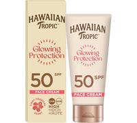 Hawaiian Tropic Glowing Protection Face Cream Lotion, Water Resistant SPF 50 UV