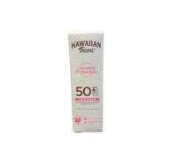 Hawaiian Tropic Glowing Protection Face Cream Lotion, Water Resistant SPF 50 UVA + UVB Protection Suncream, Tropical Scent Sun Lotion with Shea Butter, 50 ml Travel Size