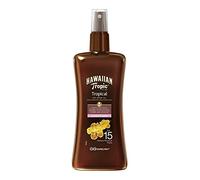 HAWAIIAN TROPIC - Protective Dry Oil Spray SPF 15 | with Coconut and Guava | 200ml