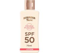 Hawaiian Tropic Glowing Protection Sunscreen Lotion, Water Resistant SPF 50 UVA