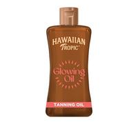 Hawaiian Tropic Glowing Tanning Oil, 200ml, Tropical Scent with Vitamin E, Vegan