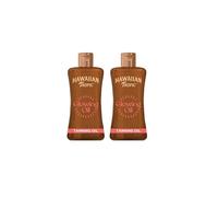 Hawaiian Tropic Glowing Tanning Oil, 200ml, Tropical Scent with Vitamin E, Vegan (Pack of 2)