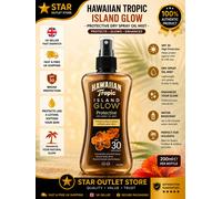 HAWAIIAN Tropic Island Glow Protective Dry Oil SPF 30, 1 x 200 ml