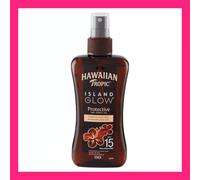 HAWAIIAN Tropic Island Glow Protective Dry Spray Oil SPF15 200ml