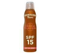 Hawaiian Tropic Oil Spray SPF 15 Glowing Sun Protection Dry 177ml UVA UVB