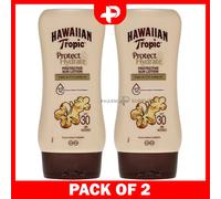 Hawaiian Tropic Protect & Hydrate Protective Sun Lotion SPF 30 180ml Pack of 2