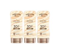 Hawaiian Tropic - Silk Hydration Protective - Protective Sun Lotion SPF 30 with moisturizing and waterproof hydrating ribbons - 180 ml format - Pack of 3 units