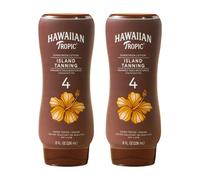 Hawaiian Tropic SPF 4 Sunscreen, Protective Dark Tannning Sunscreen Lotion 8 Ounces Twin Pack
