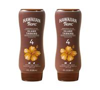 Hawaiian Tropic SPF 4 Sunscreen, Protective Dark Tannning Sunscreen Lotion 8 Ounces Twin Pack
