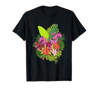 Hawaiian Tropical Orchid Lily Jungle Bouquet T-Shirt