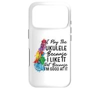 Hawaiian Uke I Play The Ukulele Because I Like It Watercolor Case for iPhone 17 Pro